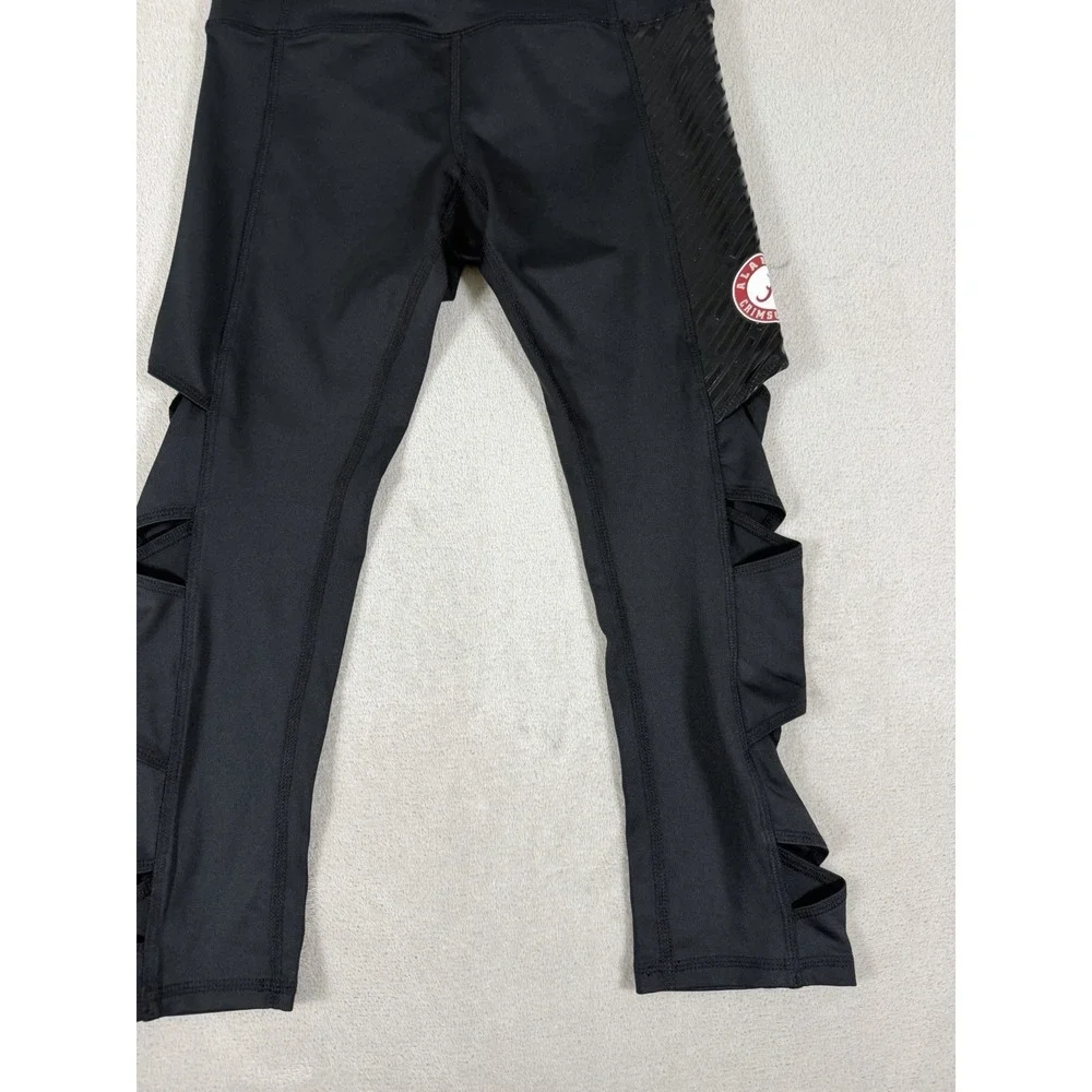 Rivalry Threads Alabama Crimson Tide Women's Cutout Capri Leggings Size S